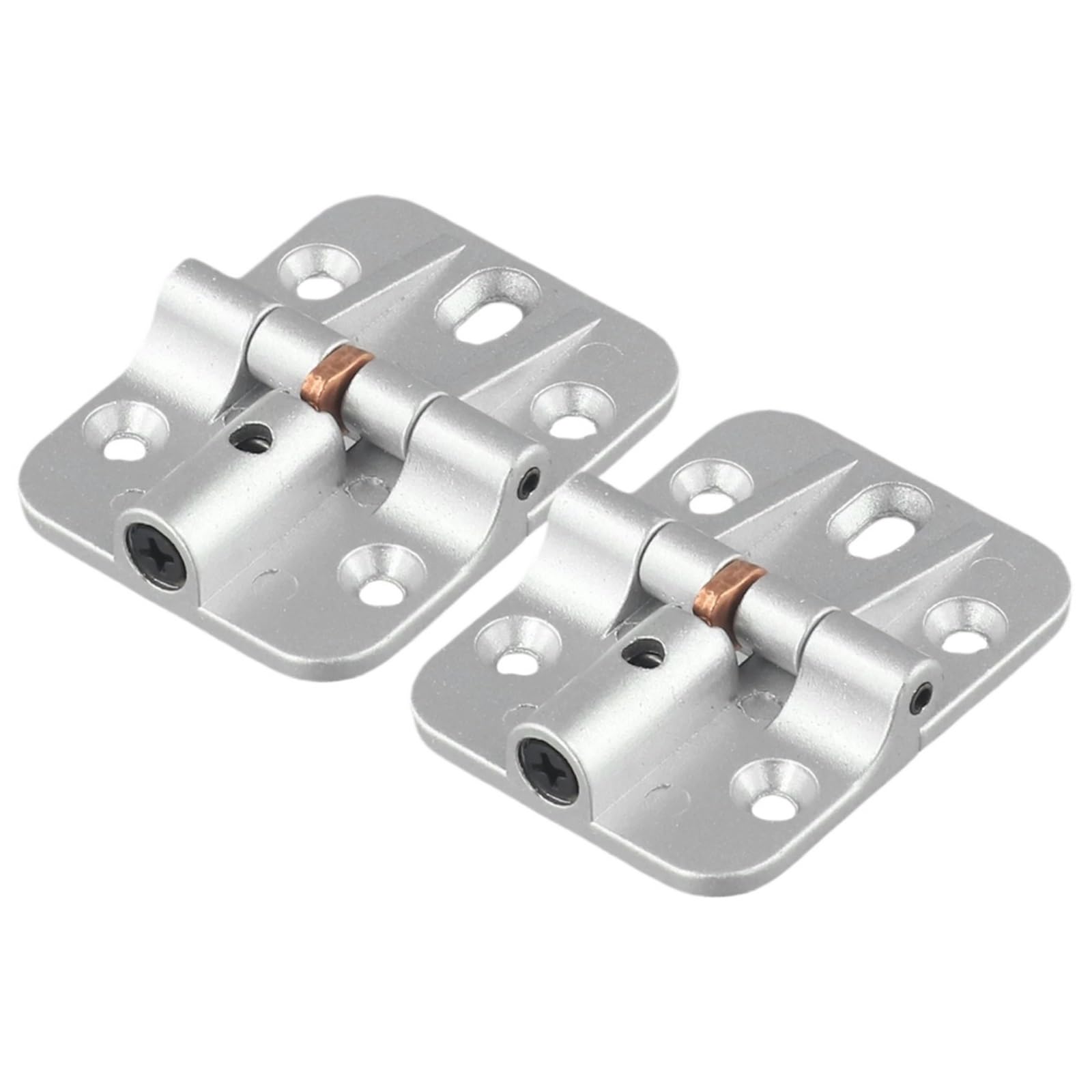 Kdhcvkz Silver 2Pcs 180 Degree Adjustable Hinge Zinc Alloy Folding Table Hinge