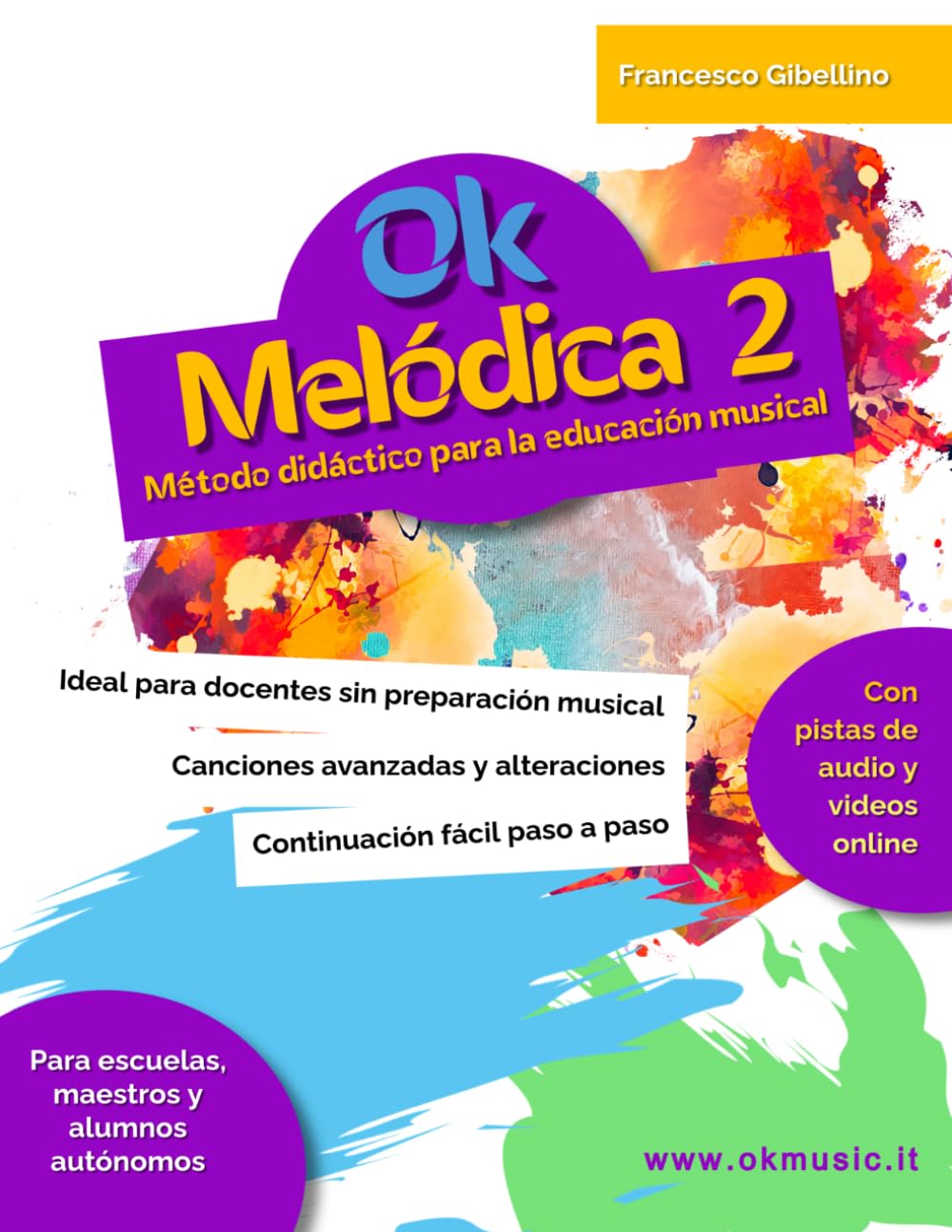 OK MELÓDICA VOL. 2 – Método avanzado: Método de didáctica musical infantil para melódica en el aula. Continuación fácil: canciones avanzadas, ... y docentes sin preparación musical previa