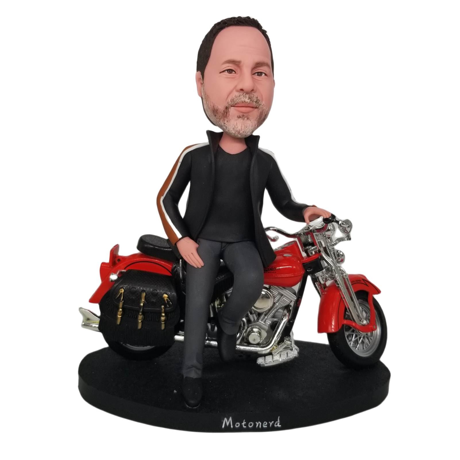Figuras de Bobbleheads personalizadas, muñeca personalizada, dama motorista, escultura personalizada hecha a mano, regalo para novia, esposa, oficina, compañera de trabajo, hija