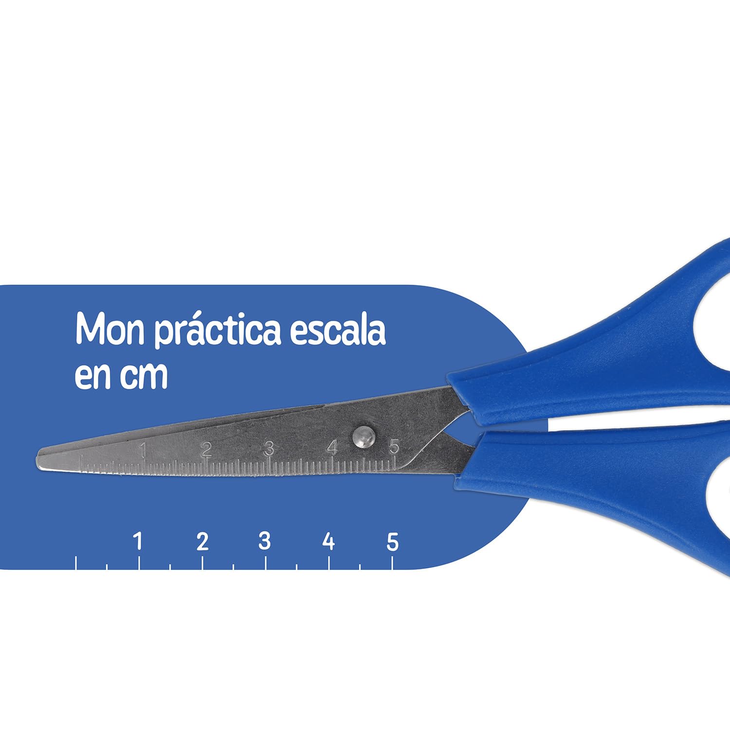 Westcott 2069 Juego de tijeras para niños Set, 2 piezas, con 5 cm de Métrica 1 x Spitz, 1 x redondo,