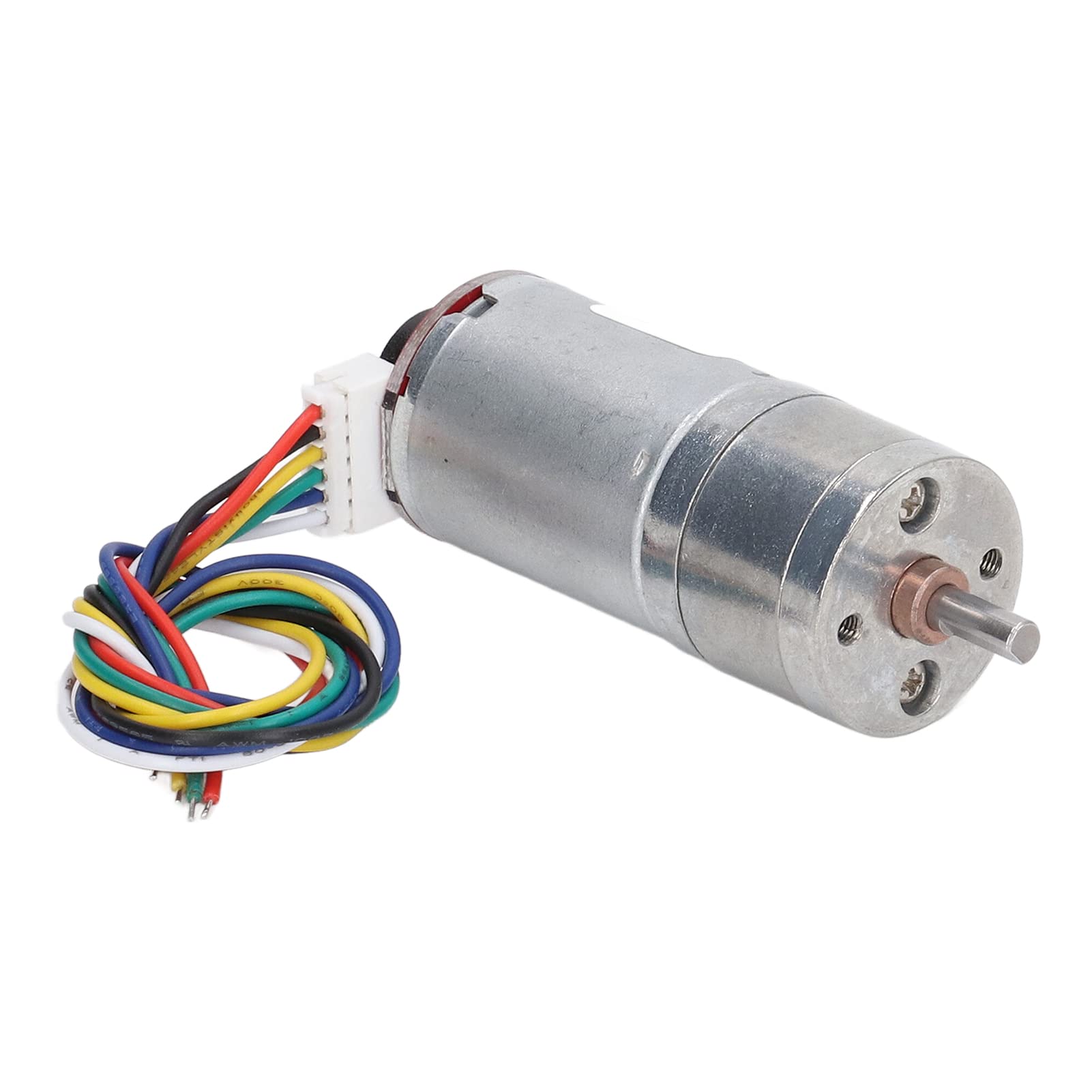 Gonetre Motor de Engranaje de 12 V 130 RPM, Componente Electrónico de Aleación de Aluminio de Alta Torsión con Rotor de Cobre para Impresora Robot Coche de Juguete Inteligente
