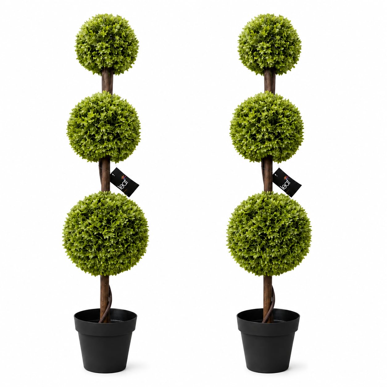 Leaf Artificial Boxwood Topiary Trees - 120cm - Green