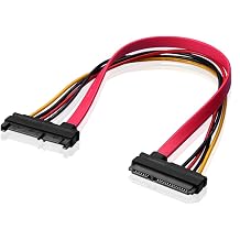 22pin 7 + 15 SATA Male to Female Data and Power Combo Extension Cable Extension Cable - SATA Extension Cable - 30 cm