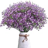 JIFTOK Babys Breath Artificial Flowers, 12 Pcs Fake Flowers Gypsophila Bouquet Fall Flowers Artifici