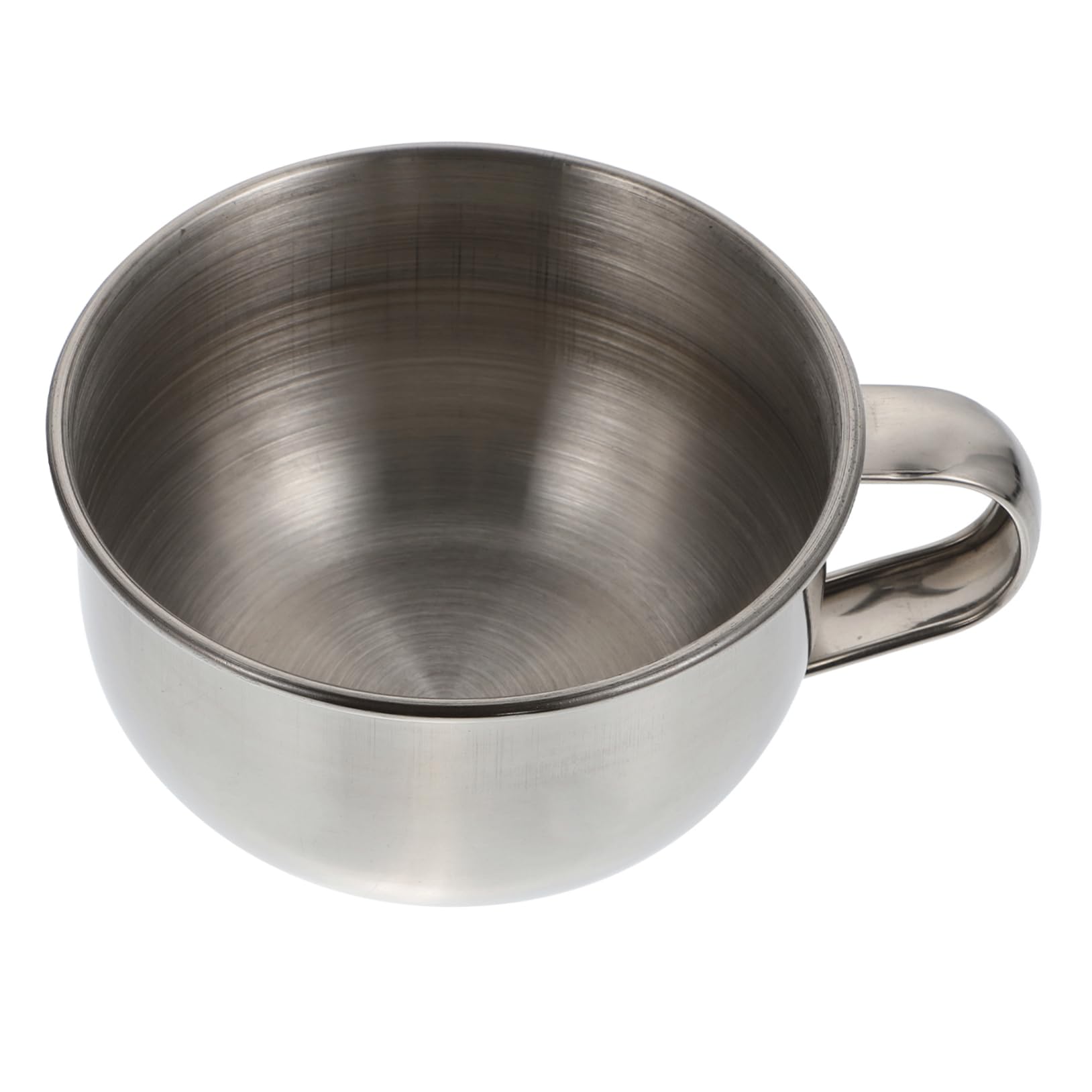 TOVINANNA Elegant Men's Shaving Soap Bowl Stainless Steel Shaving Bowl Lid Bubble for Men