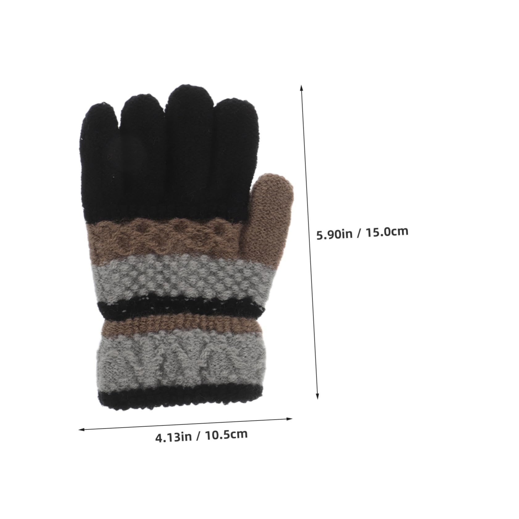 FRCOLOR 1 Pair Boys and Girls Winter Gloves Toddler Knitted Garden Gloves for Cold Weather Boys Girls