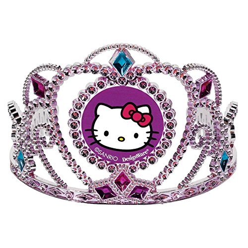 Electroplated Tiara Party Accessory, Hello Kitty Rainbow Collection 3 1/2" x 4 1/2", Multicolor