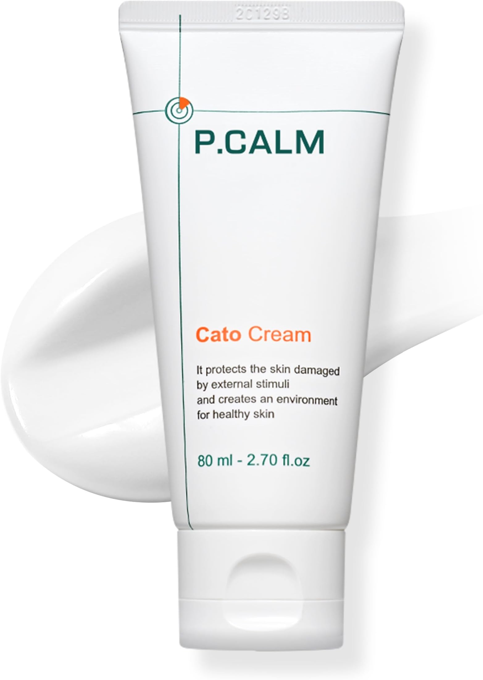 Cato Cream | Glutathione & Centella Asiatica for Barrier Repair, Moisturizer for Blemish Marks & Deep Hydration, Daily Face Cream for Sensitive Skin | Korean Vegan Skincare, 80ml / 2.70 fl.oz