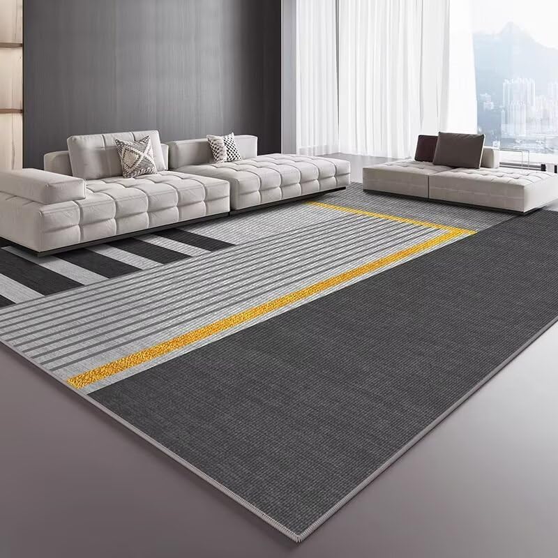 Tapis de couloir moderne anti-tache lavable pour entrées et zones passantes