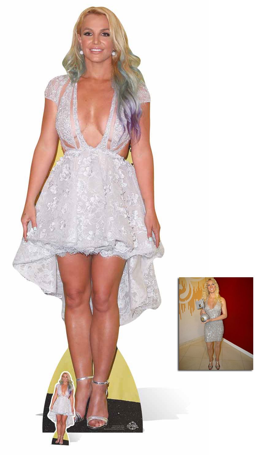 Bundlez-4-Fanz Fan Packs Multicolor Fan Pack - B. Spears Lifesize And Mini Cardboard Cutout/Standee/Standup - Includes 8X10 Star Photo