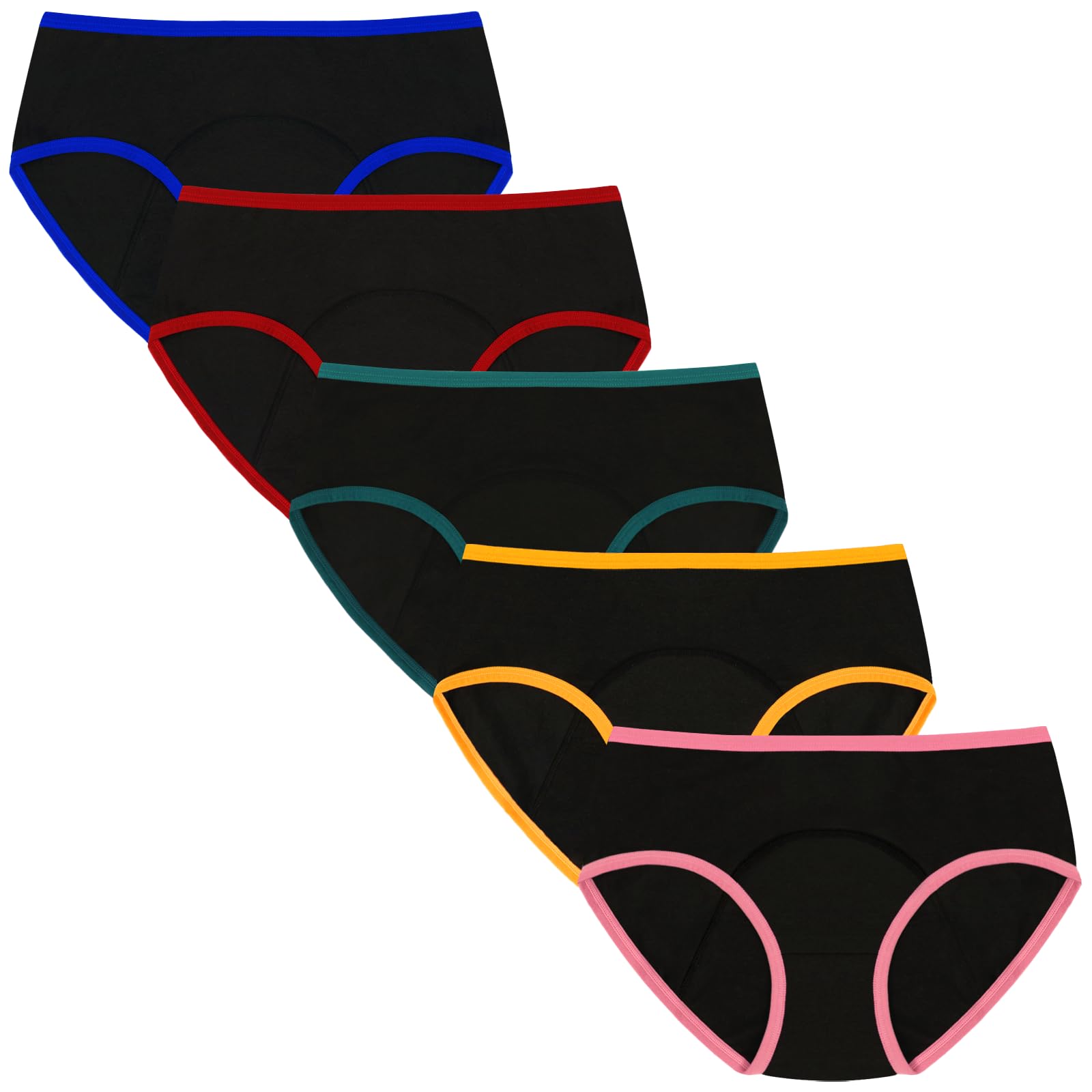 Geronmine Teen Girls Period Panties For Heavy Flow High Absorbency First Period Starter Underwear Menstrual Leakproof Briefs