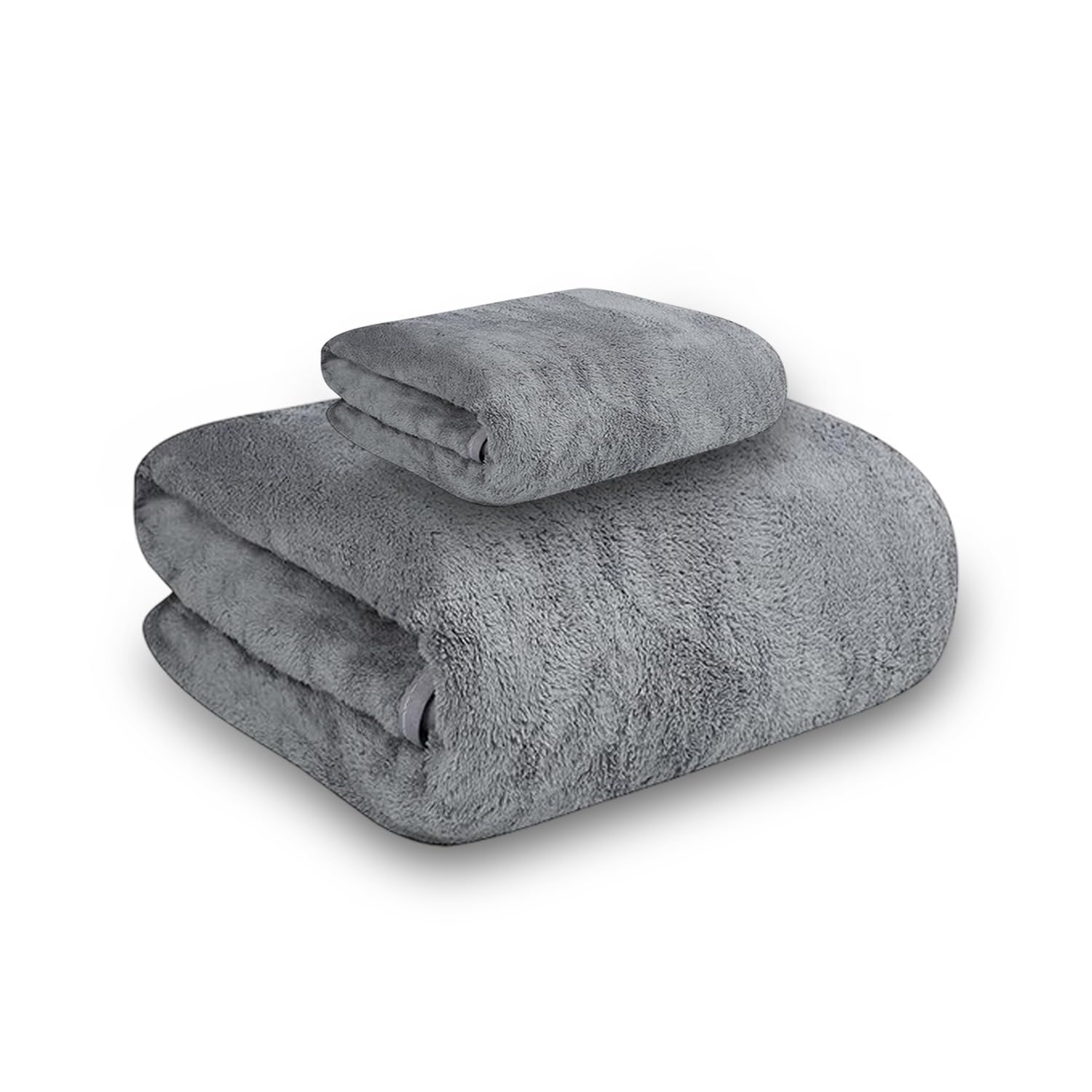 MAXOSHINE Microfiber Towels for Bath Large Size-Super Soft Coral Fleece Bathing Towel Hook Quick Dry Super Absorbent-Bath Towel for Men and Women-70x140 cm, 350 GSM
