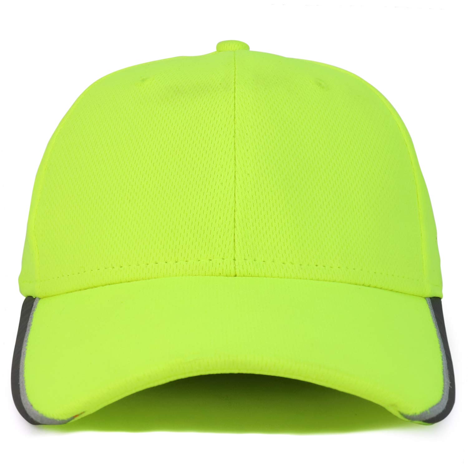 Trendy Apparel Shop High Visibility Performance Safeguard Reflective Ball Cap - Safety Green
