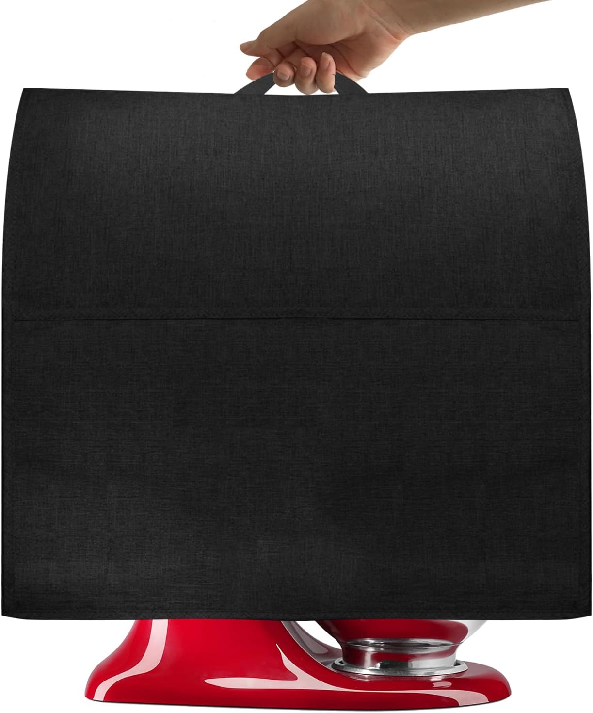 Stand Mixer Dust-proof Cover for KitchenAid Mixer，Multi Pockets for Various Kitchen Appliance Accessories，Water-resistant，Easy Cleaning (Grey, Fit for Bowl Lift 5-8 Quart)