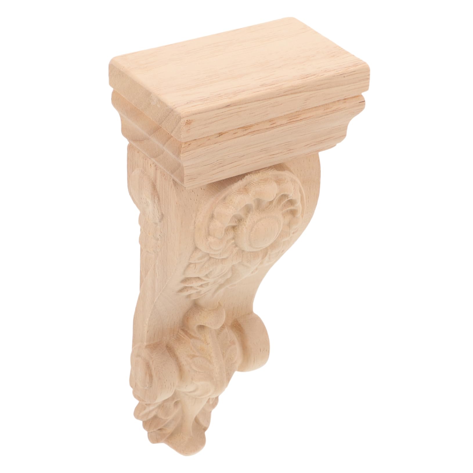 Uonlytech Ménsulas de Madera Talladas Artesanía Intrincada para Decoración Elegante de Muebles y Paredes Superficie Lisa Pintar