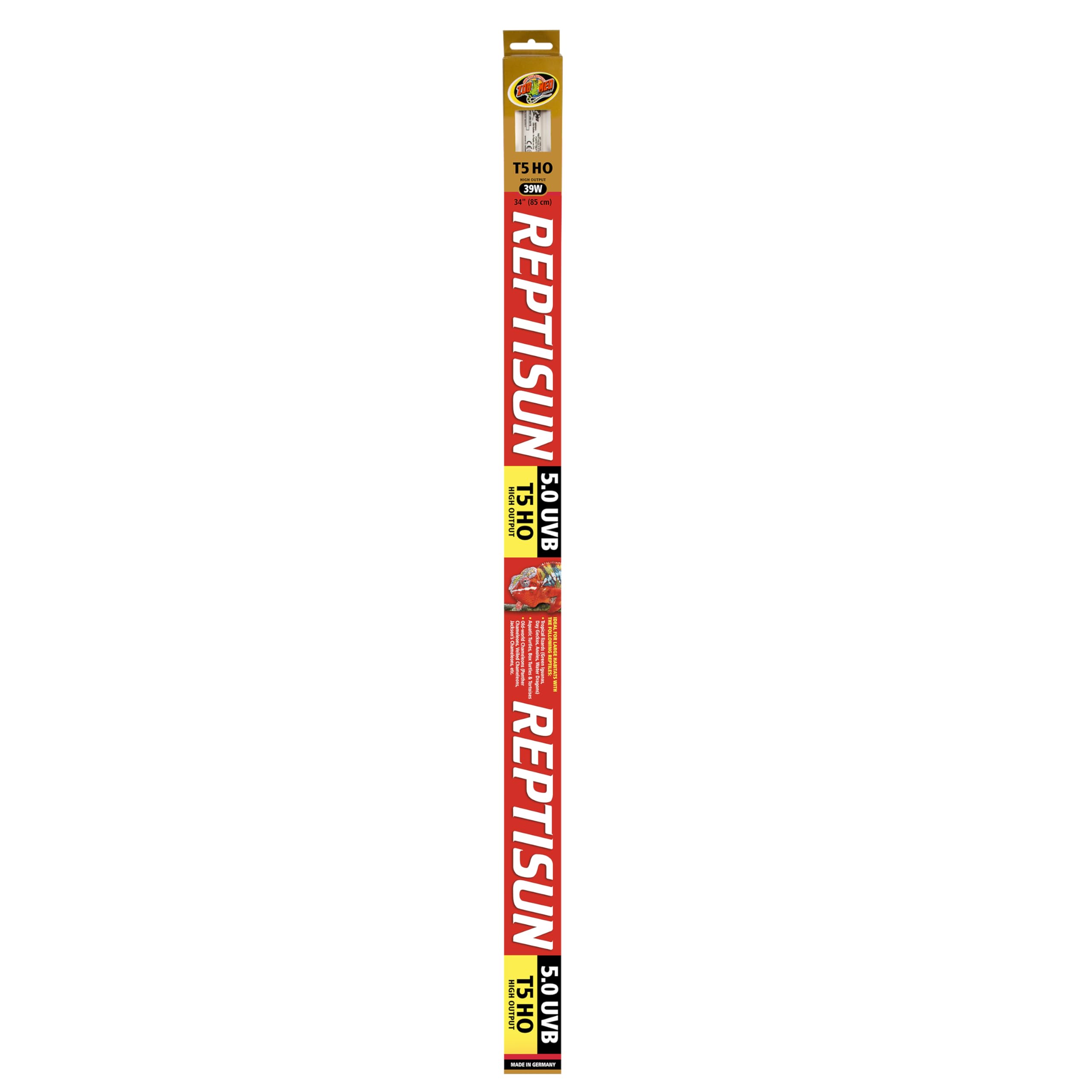Zoo Med ReptiSun 5.0 HO T5 UVB Lamp, 34" L, 39 Watts