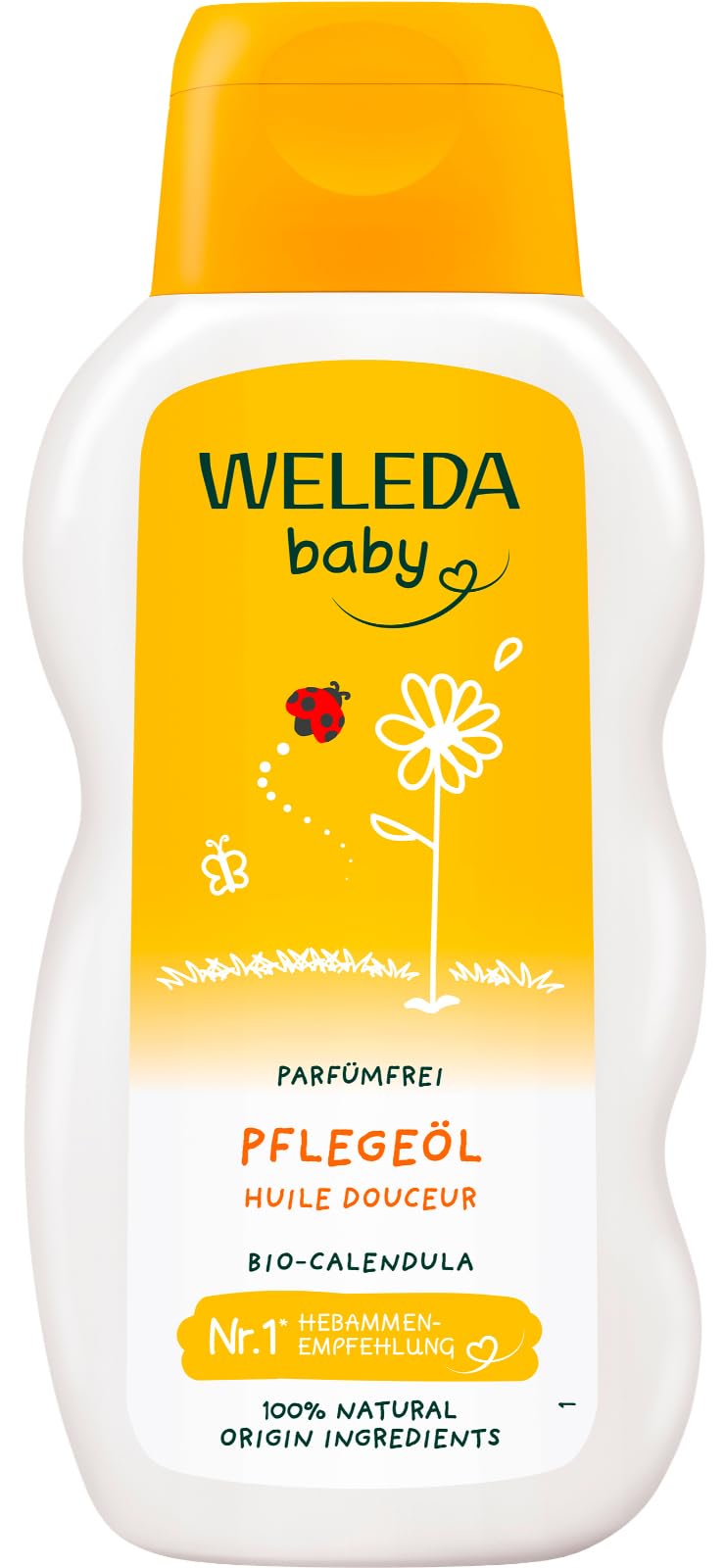 WELEDA Calendula Baby-Pflegeöl parfumfrei, 200 ml Öl