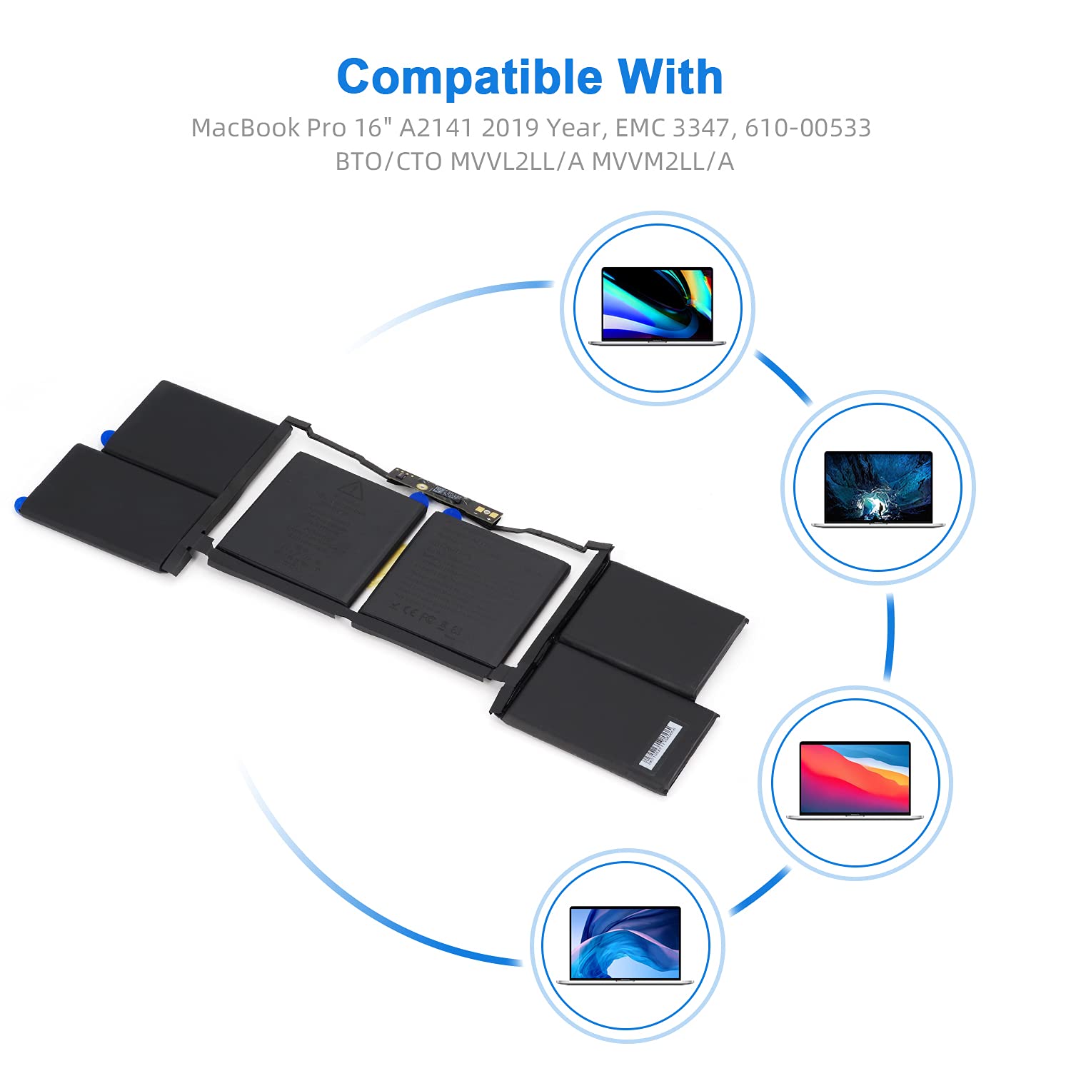 Amazon.com: Syfrufo A2141 A2113 Laptop Battery Replacement
