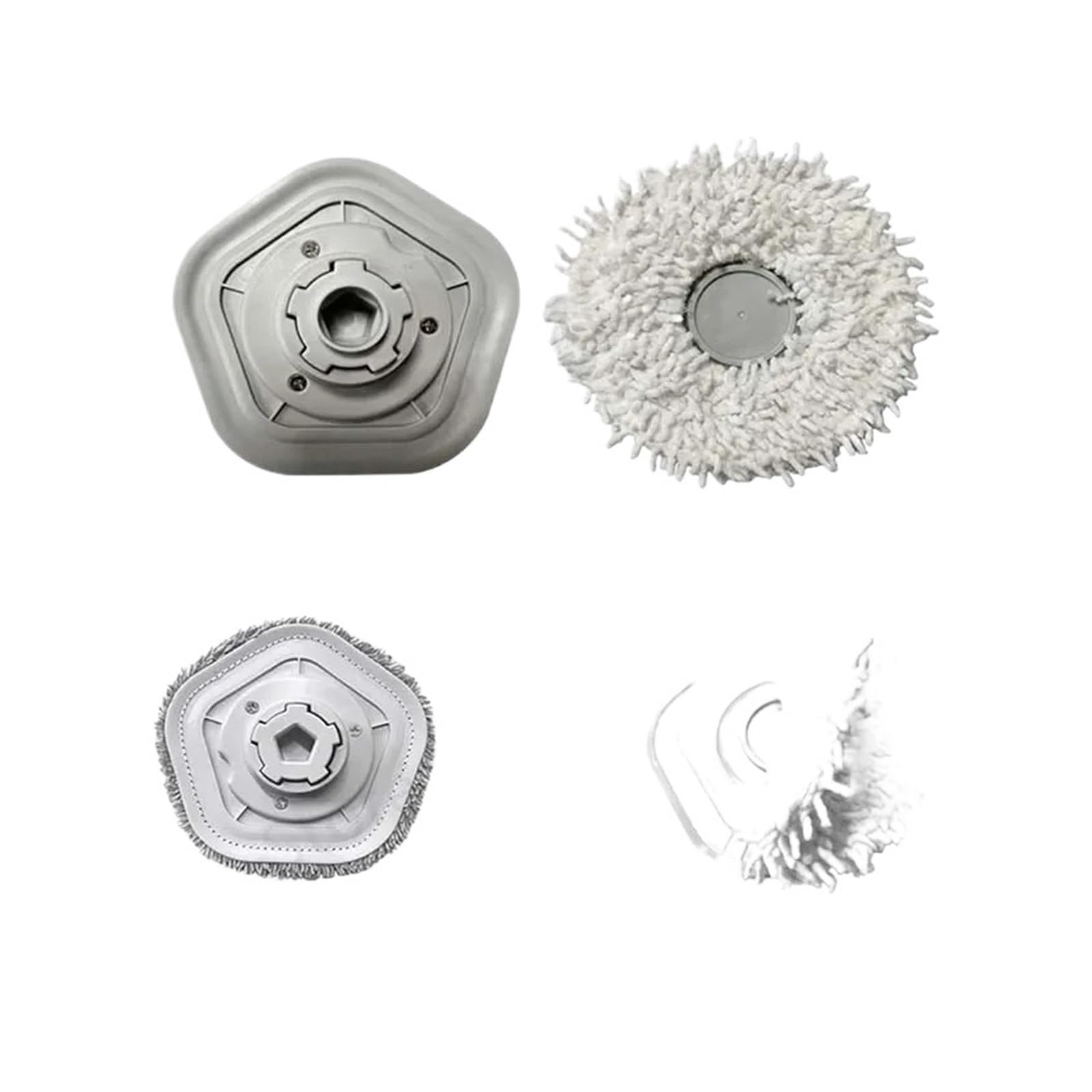 Compatible Con Dreame,Bot W10 / Pro Mop Pad Repuestos Robot Aspirador Paños Accesorios De Repuesto(Bracket 2 Mop 6)