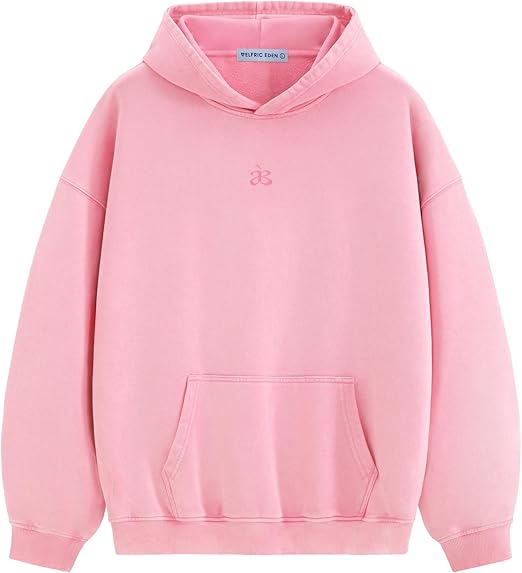 Aelfric Eden Washed Plain Hoodies For Men Women Vintage Acid Wash Oversized Sweatshirts Casual Streetwear Pullover Hoodie