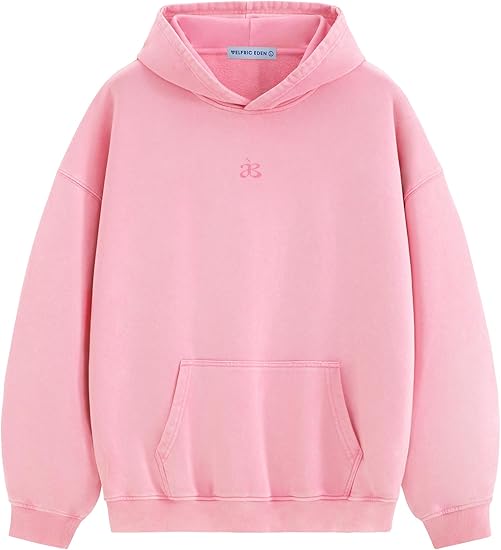 Aelfric Eden Washed Plain Hoodies For Men Women Vintage Acid Wash Oversized Sweatshirts Casual Streetwear Pullover Hoodie