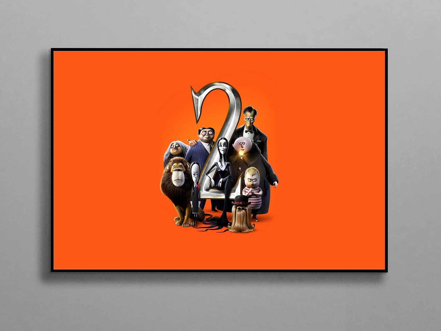 LANAshop Minimalist Cult Film Print Compatible With The Addams Family Poster Art Wall Printing Decor Unframed Size (S - 11"x17" (28x43cm))