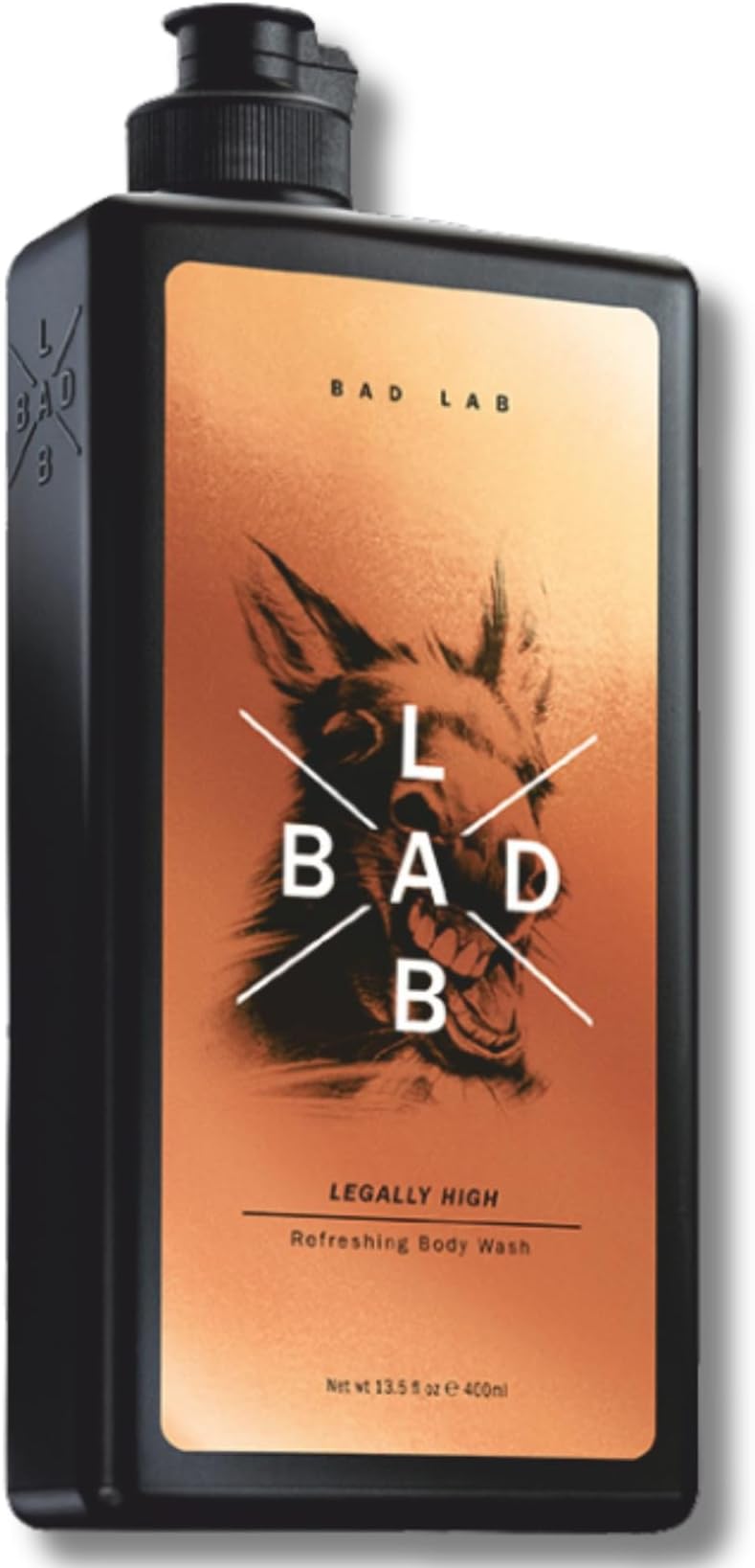 Bad Lab Legally High Body Wash for Men | Intense Cooling & Soothing Clean | Long-Lasting Freshness | Anti-Odour | 400ml