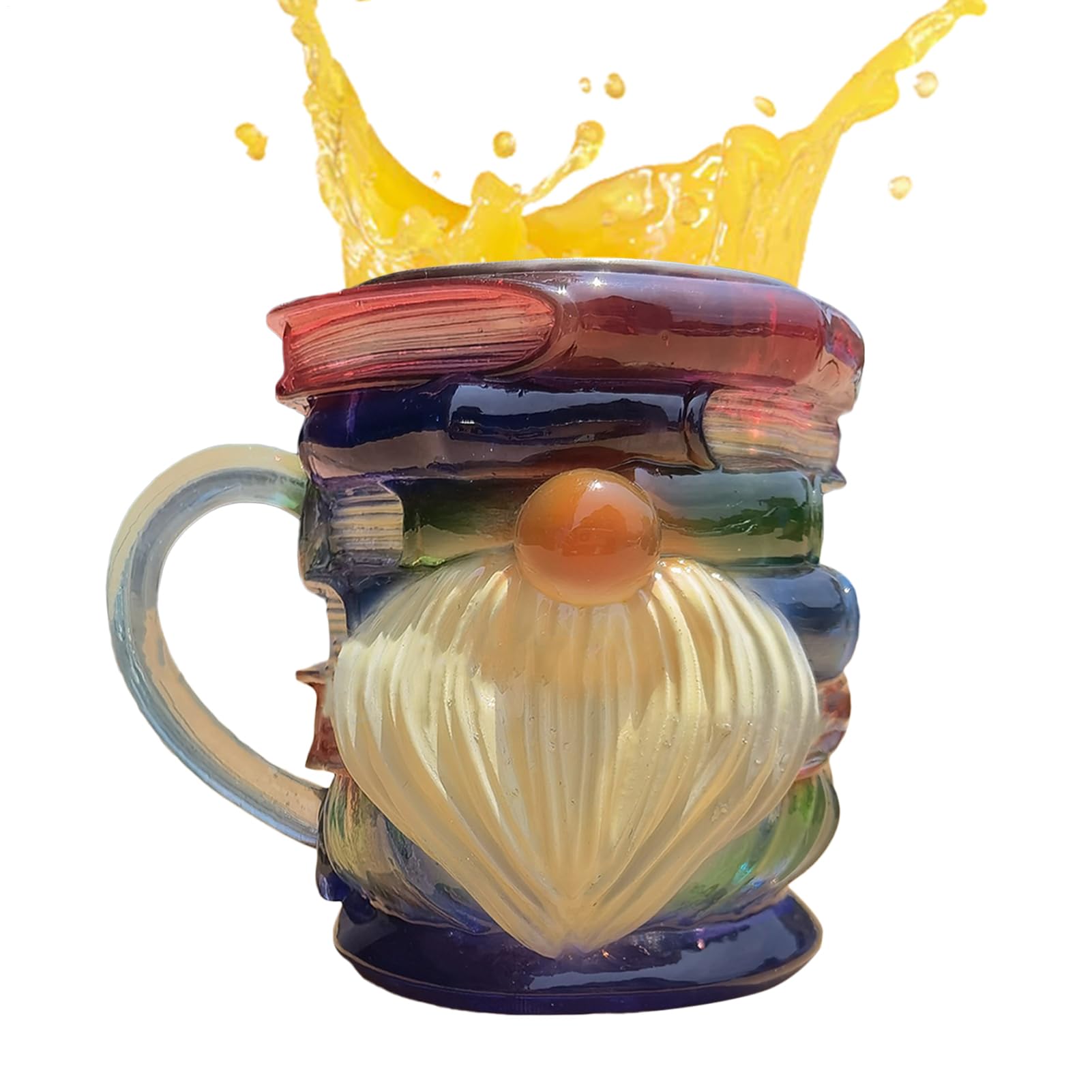 Gobelets colorés empilables et mug livre 3D pour décoration de cuisine