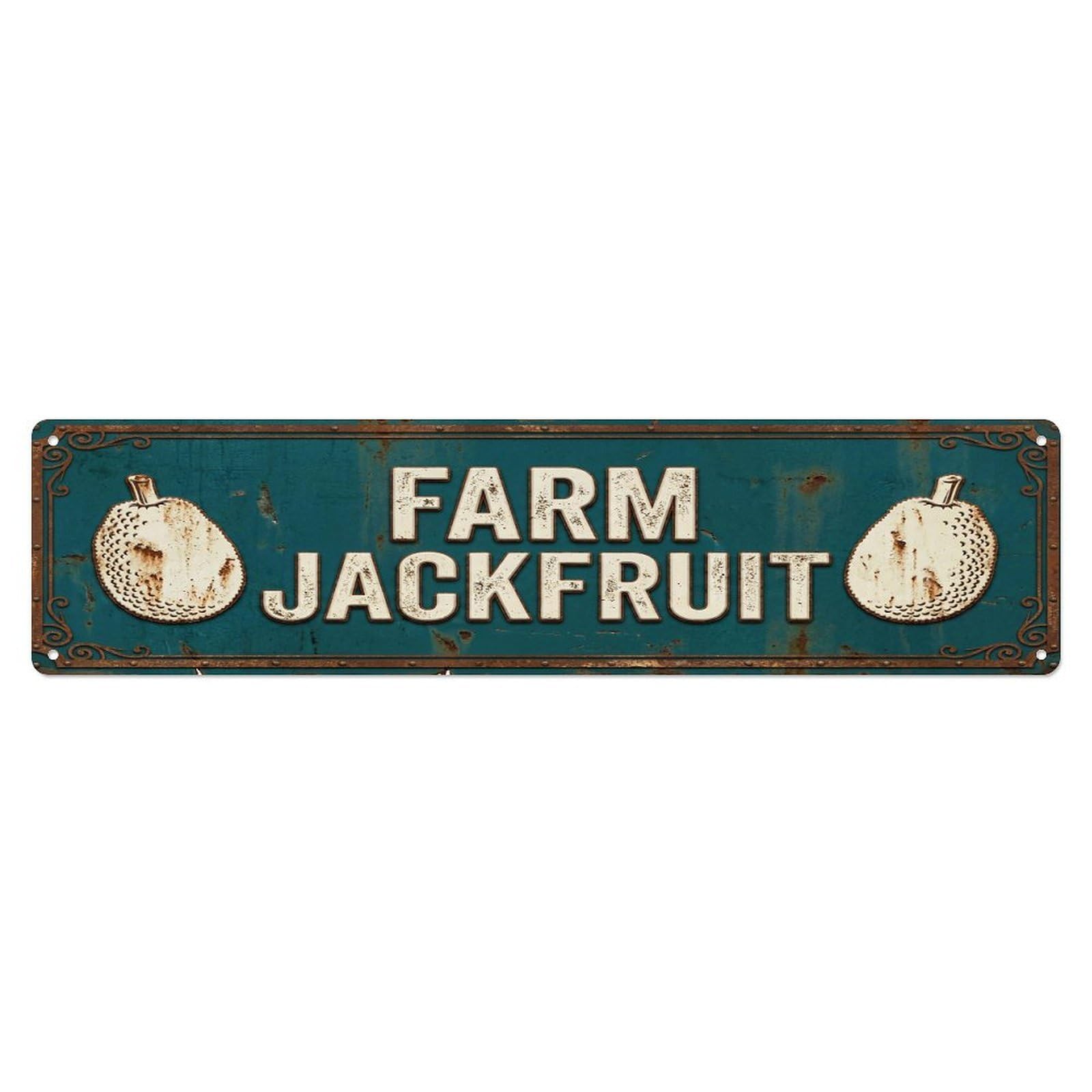 FARM JACKFRUIT Vintage Fruit Rustic Farmhouse Metal Tin Sign