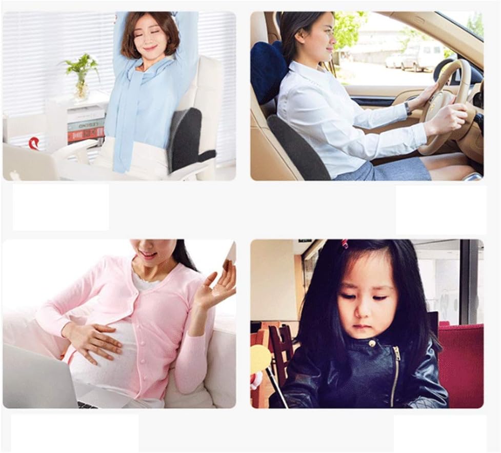 Lumbar Pillow-Lumbar Pillow Support Seat Cushion for Car or Office Chair Memory Foam, Lower Back Pain Relief, Improve Your Posture