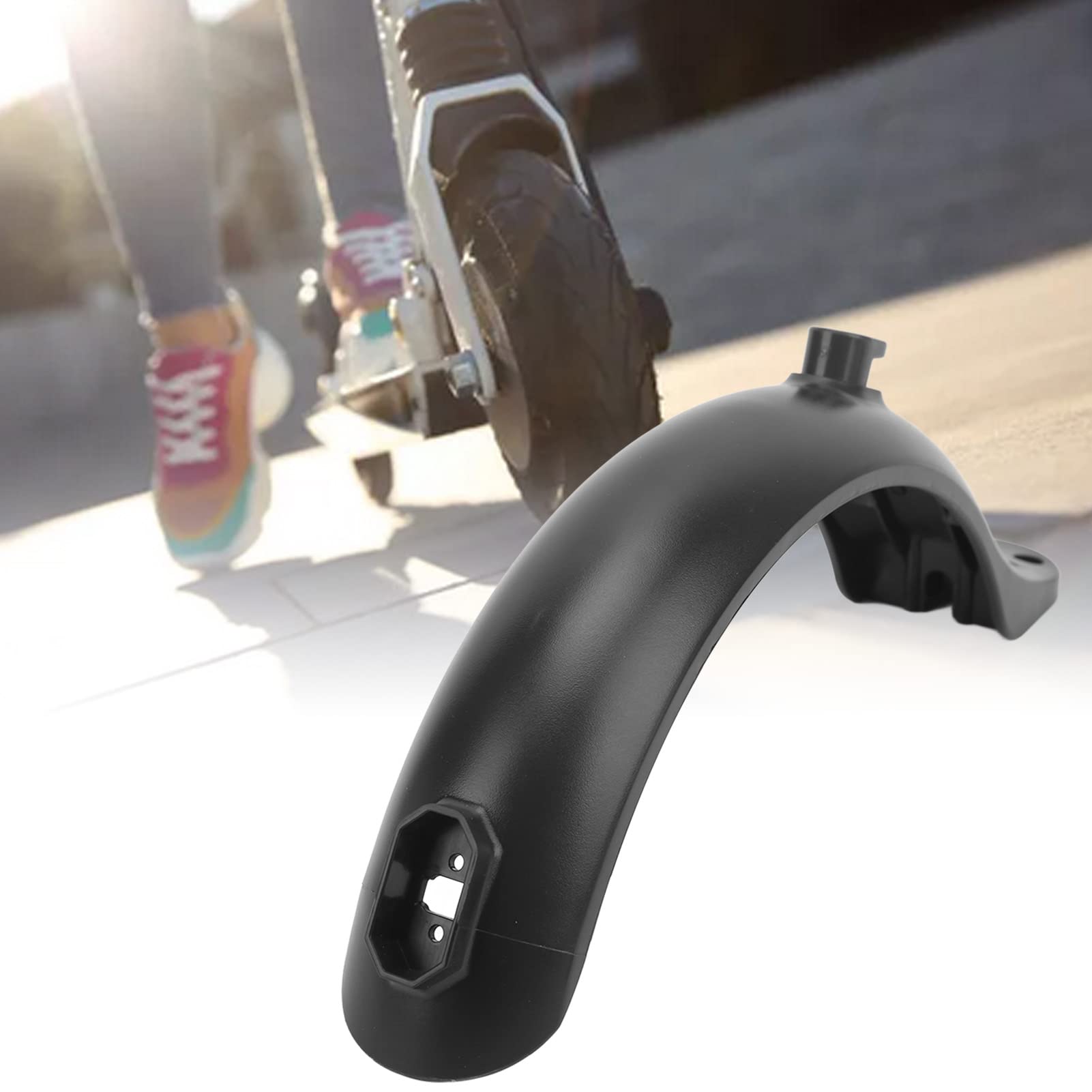 Electric Scooter Mudguard Professional Splash Proof 4 Hole Scooter Mudguard Replacement Black