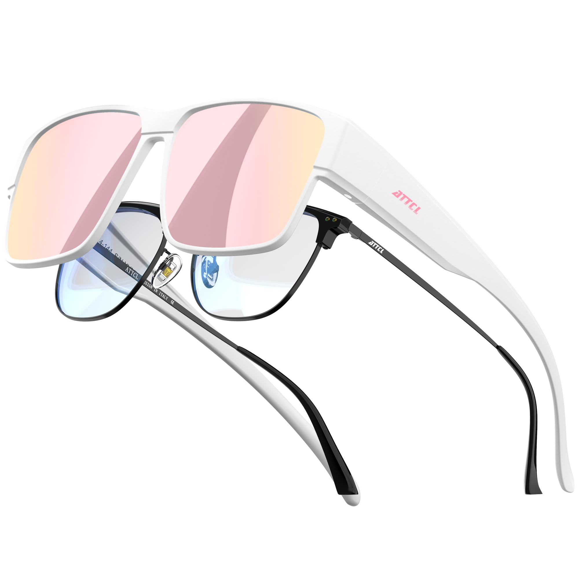 ATTCL 20g Polarised Fit Over Sunglasses for Men Women UV400 Oversized TR90