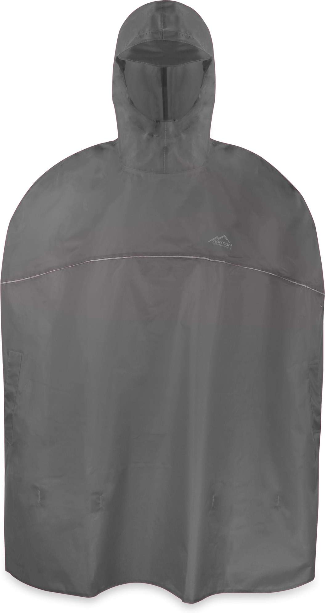 normani OUTDOOR SPORTS Kinder Regenponcho für Jungen und Mädchen mit Kapuze und 3M™ Scotchlite™ Reflektoren