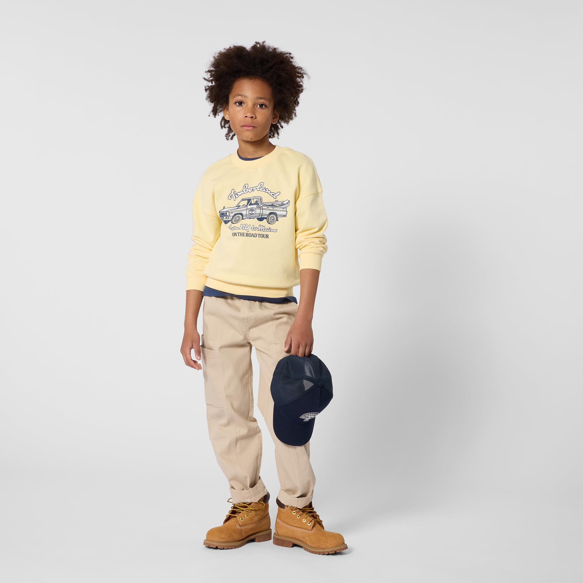 Timberland Felpa Bambino, Giallo, 6 Anni