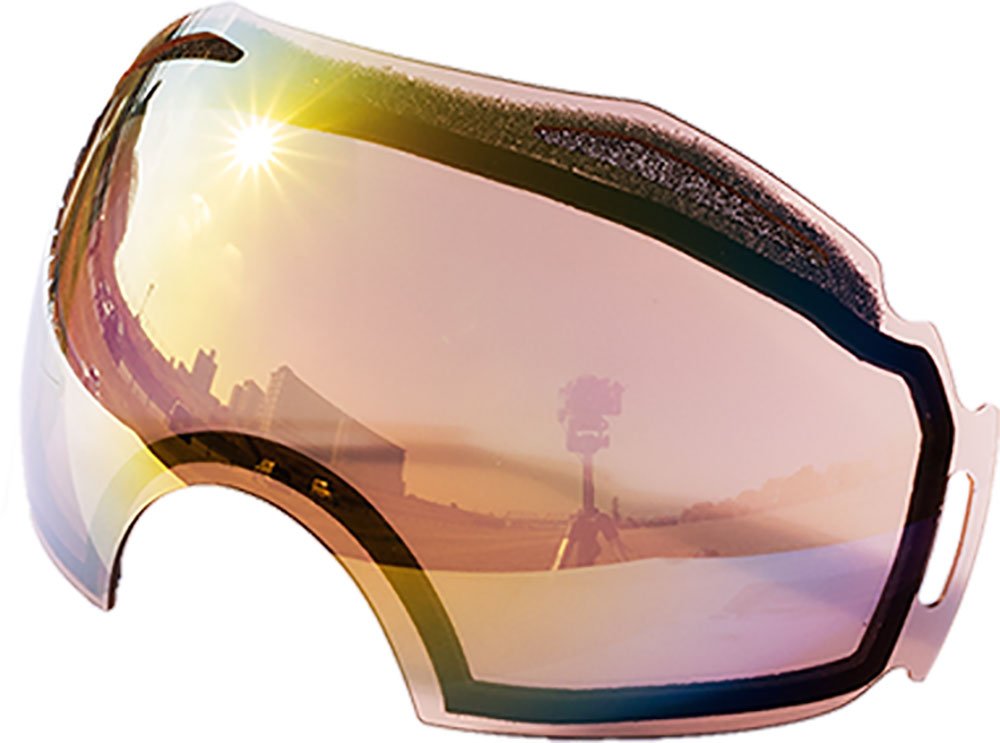 ZERO TECH BASE Compatible Replacement Lens for Oakley Airbrake Snow Goggles Mirror type