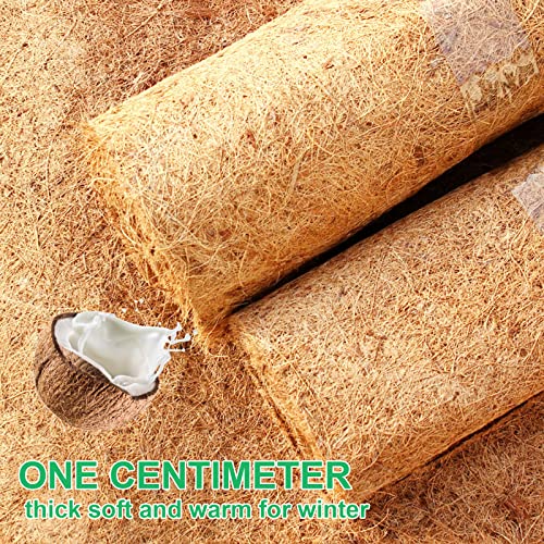 Jetisva 2 Rolls Tortoise Bedding Coconut Fibre Tortoise Substrate Snake Bedding Reptile Carpet Mat for Leopard Gecko Bearded Gragon,Wall Hanging Basket Liner for Wooden Planter Pot Flower 50X30cm - Image 4