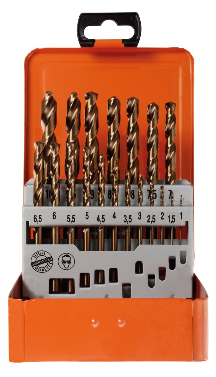 PROJAHN 60381 twist drill set HSS-Co 1-10/0,5 mm 19pcs ECO