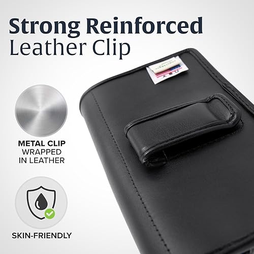 Miniatura 4 de Turtleback Soporte para cinturón para iPhone 16 Pro Max, 15 Pro Max, 14 Pro Max - Grande se adapta con fundas de estilo voluminoso Defender, cuero