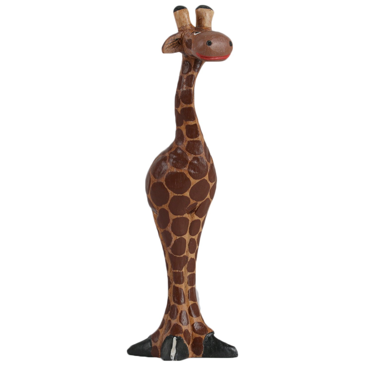 ART-CRAFT Holz Giraffe Holzschnitzerei Holzfigur bemalt Mini