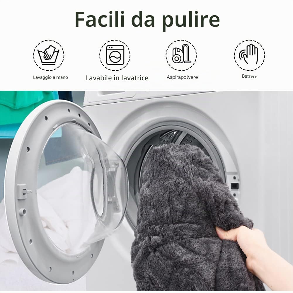 Leepesx Casa Spugna Letto Pouf Copertura della Sedia Doppia Balcone Grande Divano Rotondo Morbido Rivestimento Senza Riempimenti