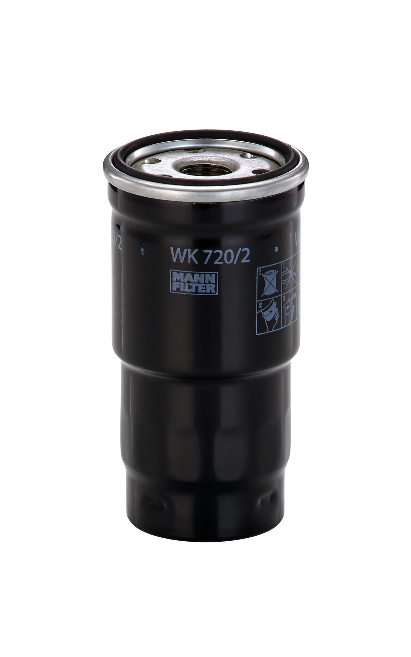 MANN-FILTER WK 720/2 x Filtr paliwa - do Samochody osobowe + dostawcze | Dla Samochody osobowe, Ochrona układu paliwowego, Ochrona wtryskiwaczy, Czyste paliwo, Oryginalna jakość OE