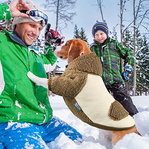 Saintrygo Fuzzy Thick Dog Winter Clothes Dog Hoodie Thermal Coat Doggie Clothes Dog Clothes Boy Dog Jacket Puppy Outfit… - Image 8