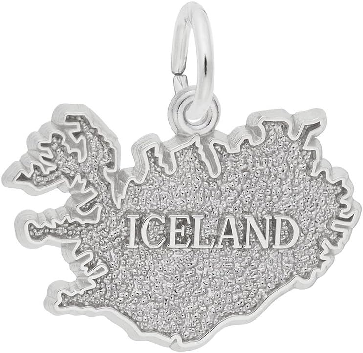 Iceland Charm, Charms for Bracelets and Necklaces