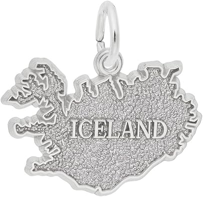 Iceland Charm, Charms for Bracelets and Necklaces