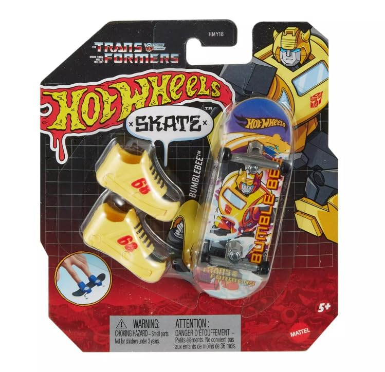 Hot Wheels Skate Transformers Bumblebee Finger Skateboard
