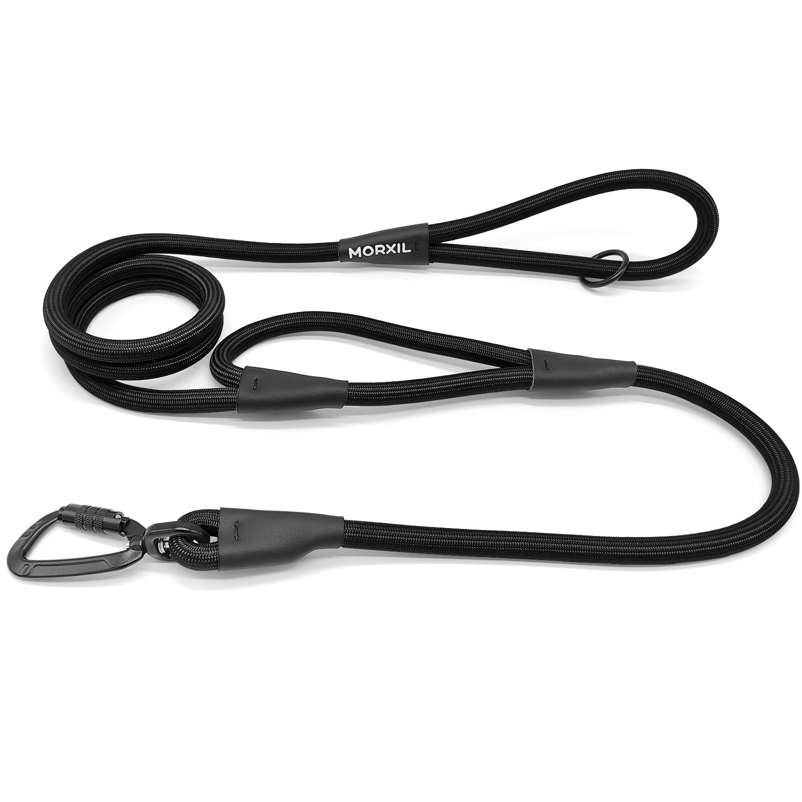 MORXIL Rope Dog Leash with Two Handles