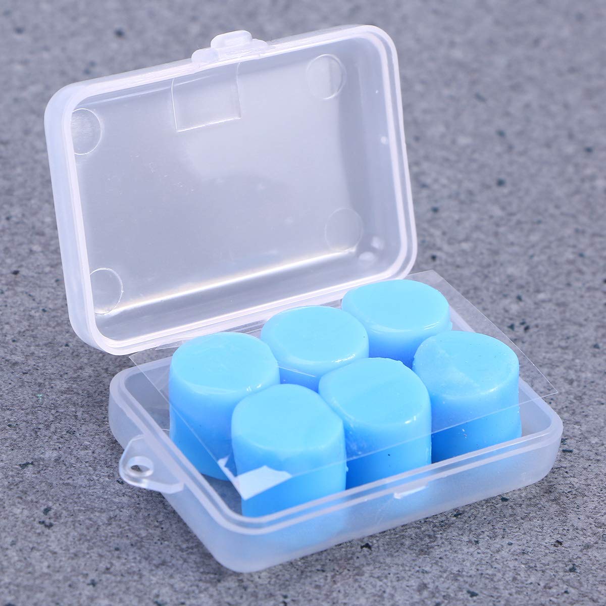 HEALLILY 9Pc Silicone Earplugs Swimming Bath Silicone Ear Plugs Sleep Noise Reducing Ear Plugs (Blue) 3