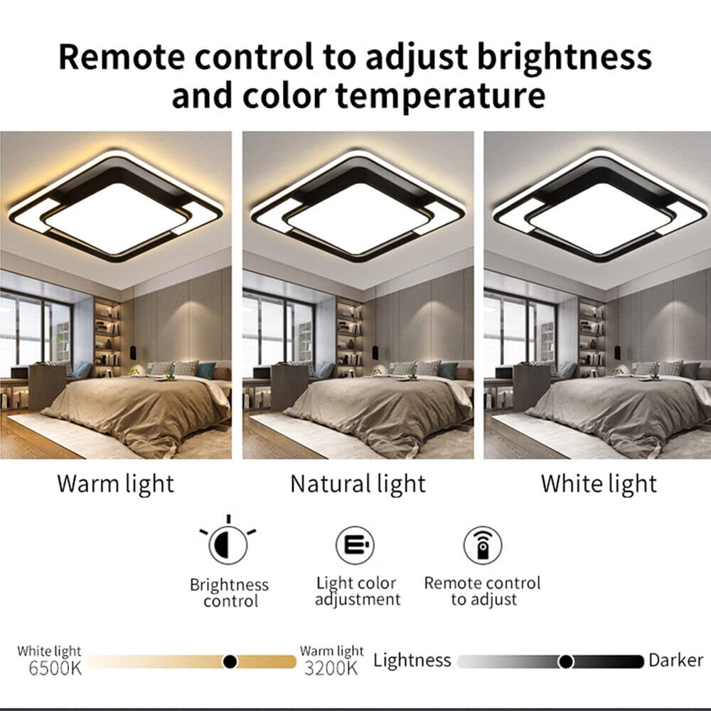Style Home LED Deckenlampe, 150W Dimmbar Mit Fernbedienung – Rechteckig, 90x60cm, Für Wohnzimmer & Mehr