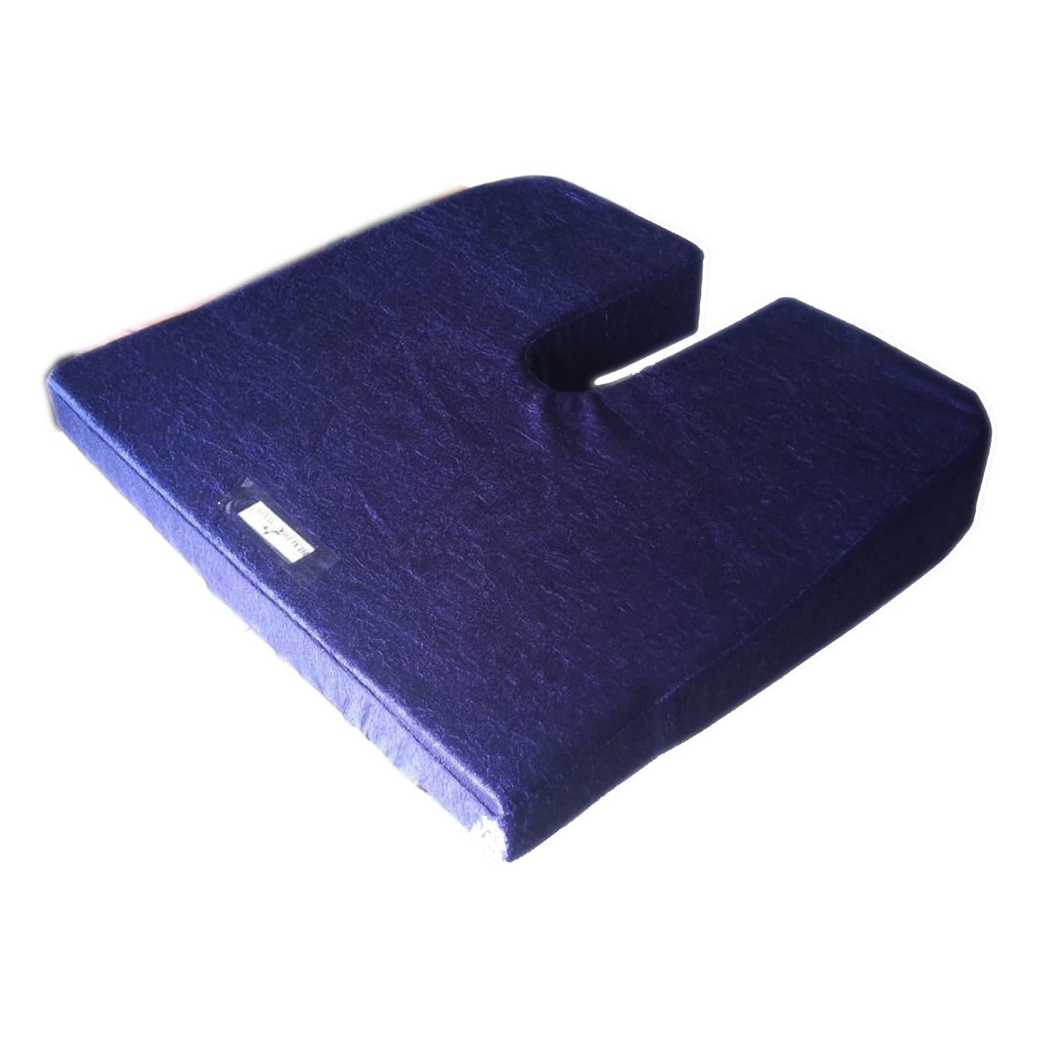 MED-E MOVE HealthEmate Memory Foam Coccyx Cushion Back Lumbar Support (Blue)