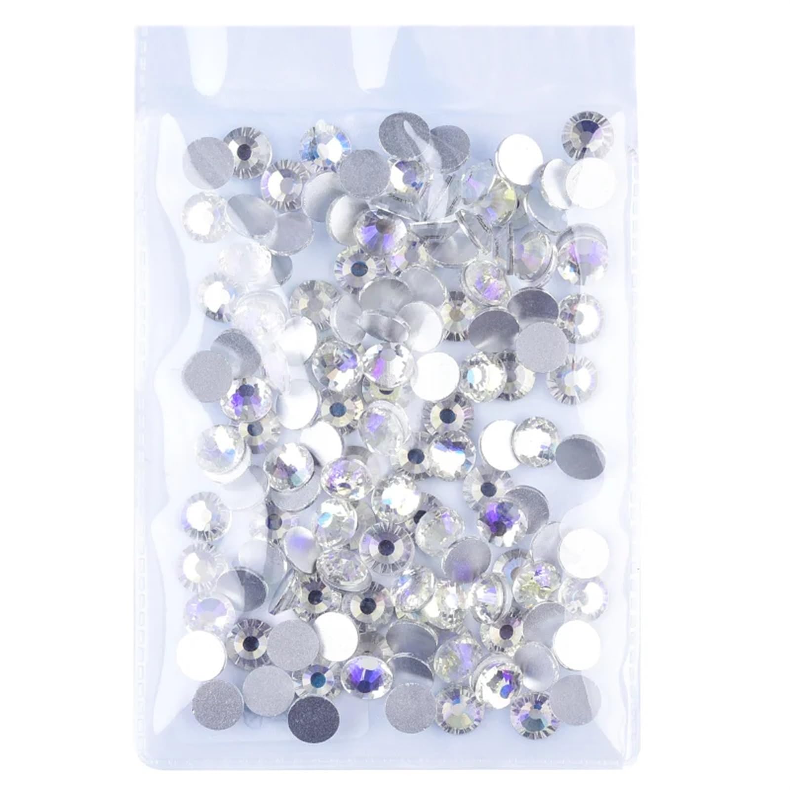 Hotfix Strasssteine Flatback Strasssteine, Kristall AB Glitter Strass Glas Nicht Flatback Diamant Nail Art Dekorationen for Dekoration 144 stücke